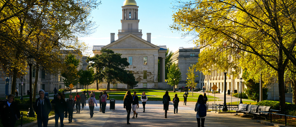 A view of the Old Capitol building from T. Anne Cleary